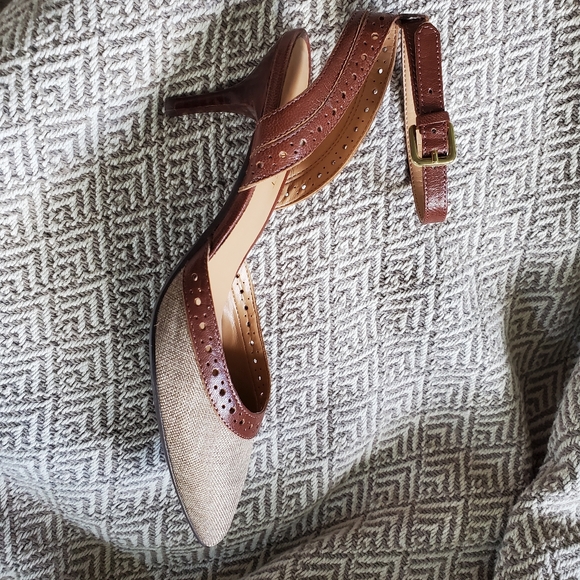 Nine West Ankle Strap Leather Heel - Picture 6 of 11
